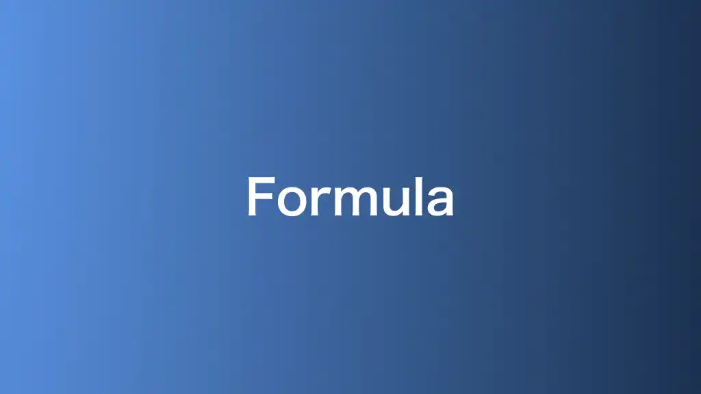 Formula