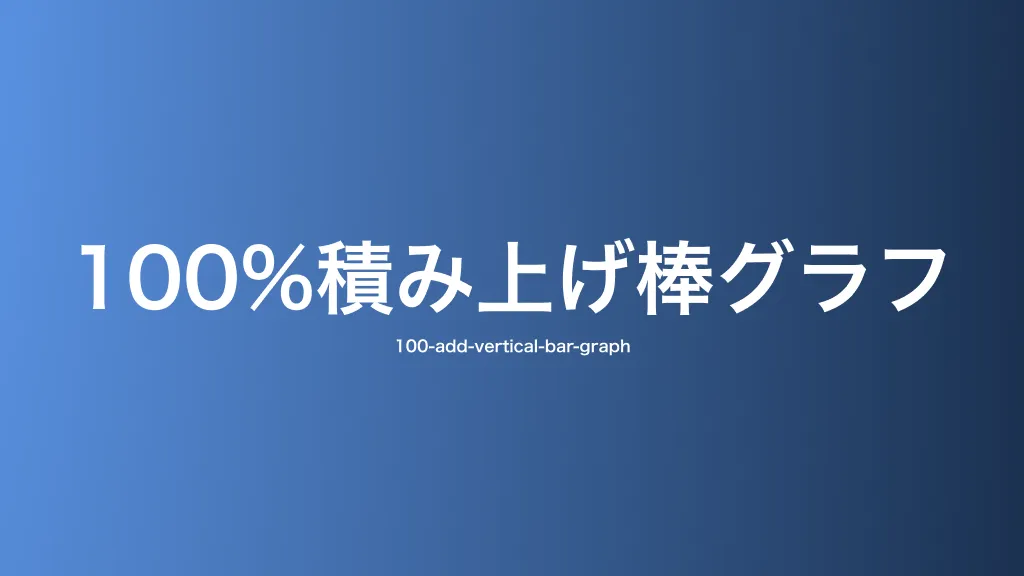 100%積み上げ棒グラフ