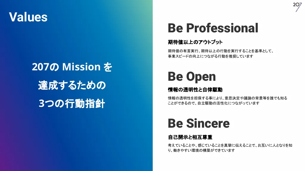 207株式会社 | 会社紹介資料