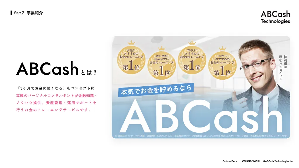 ABCash会社紹介資料「Culture Deck2024」