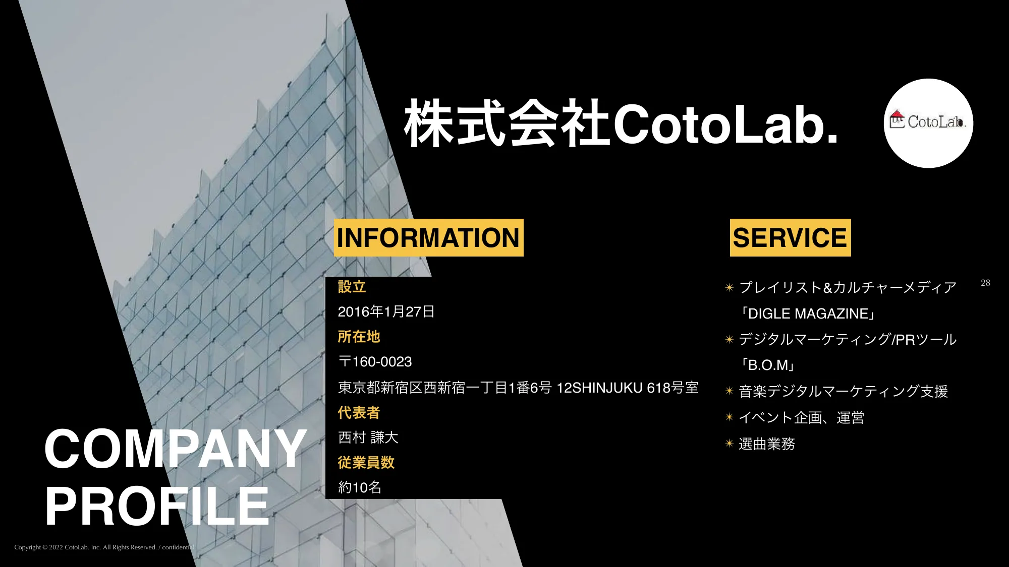 【CotoLab.】B.O.Mサービス紹介資料