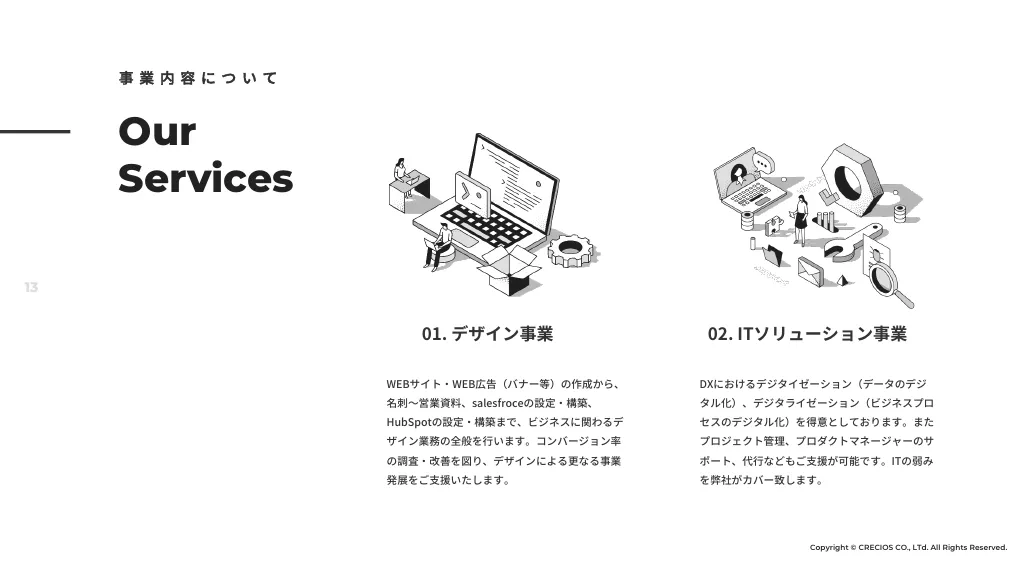 採用ピッチ・会社説明資料｜株式会社CRECIOS