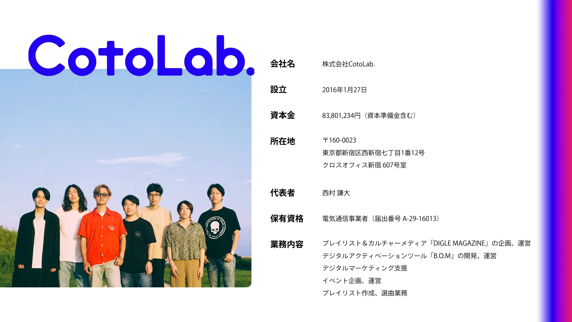 【CotoLab.】ビジネスデザイン事業紹介資料