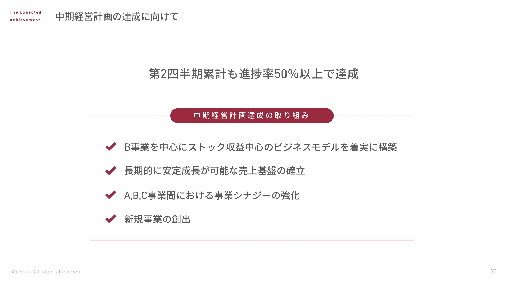 2024年5⽉期第2四半期決算説明資料｜株式会社Enjin