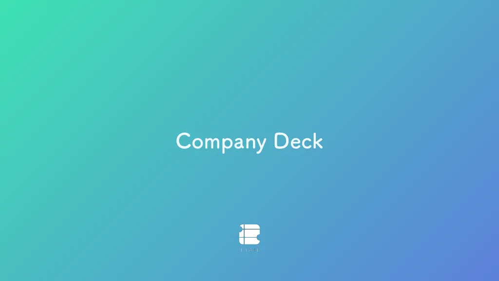 Company Deck｜Fiah株式会社