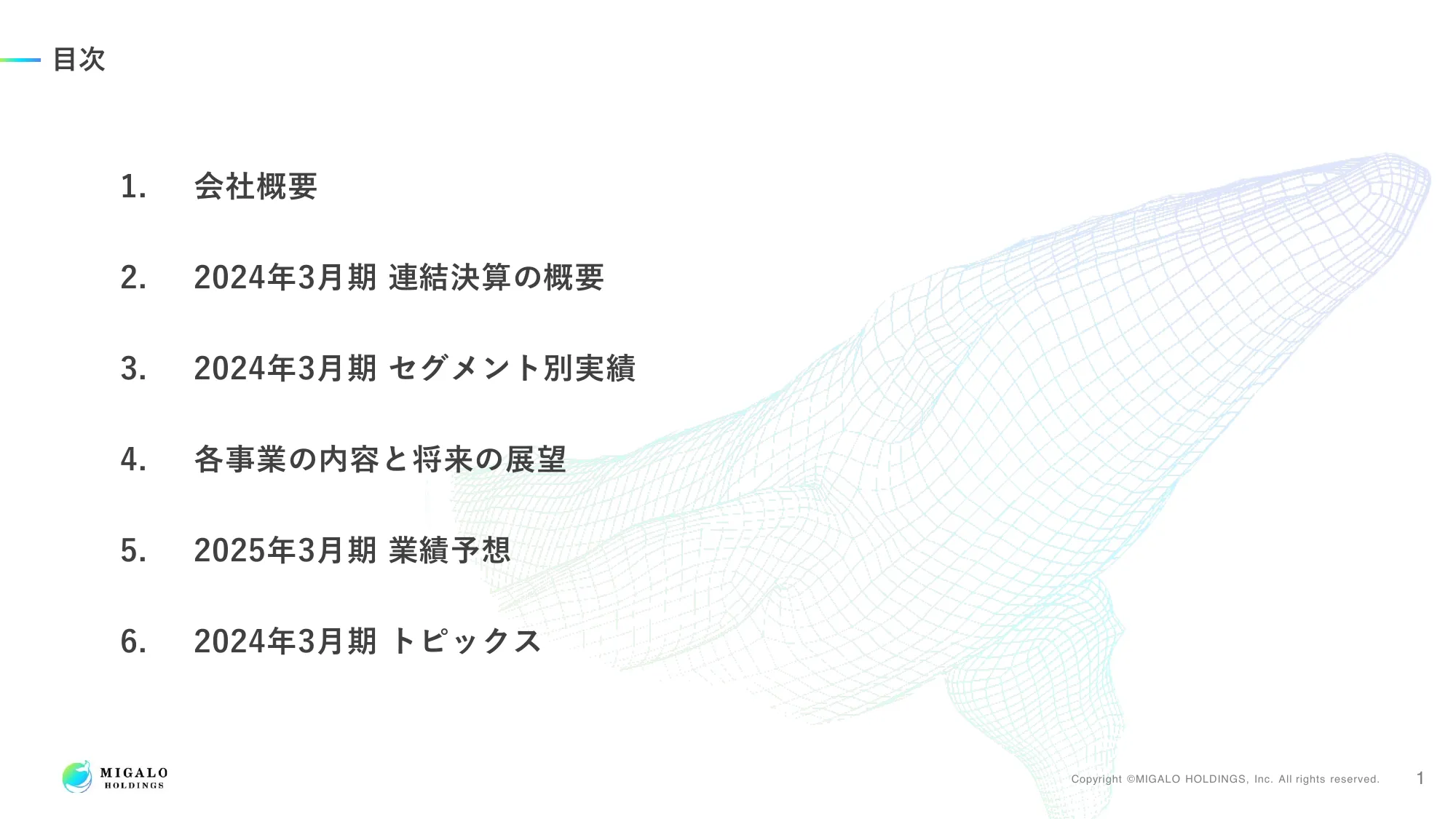 2024年3月期 決算説明資料｜ミガロホールディングス株式会社