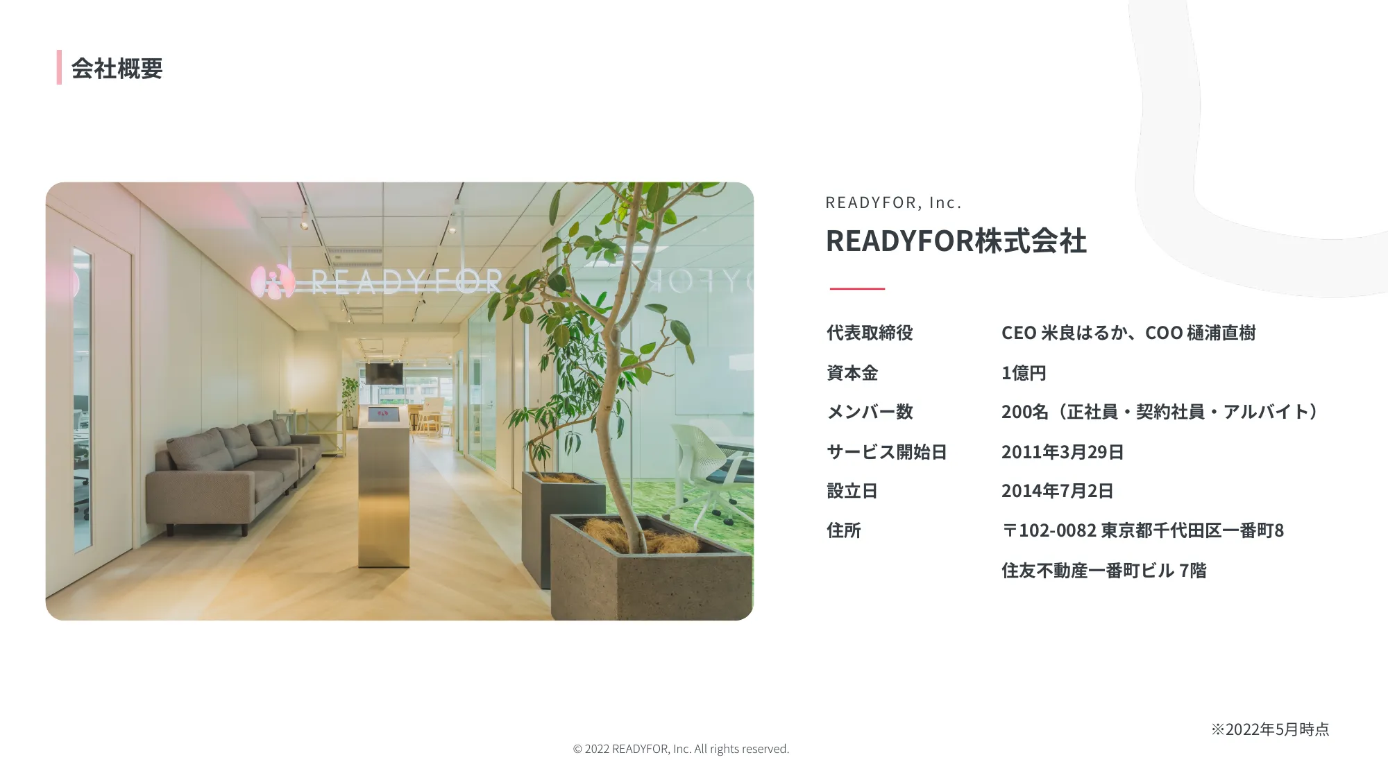 READYFOR - Company Introduction