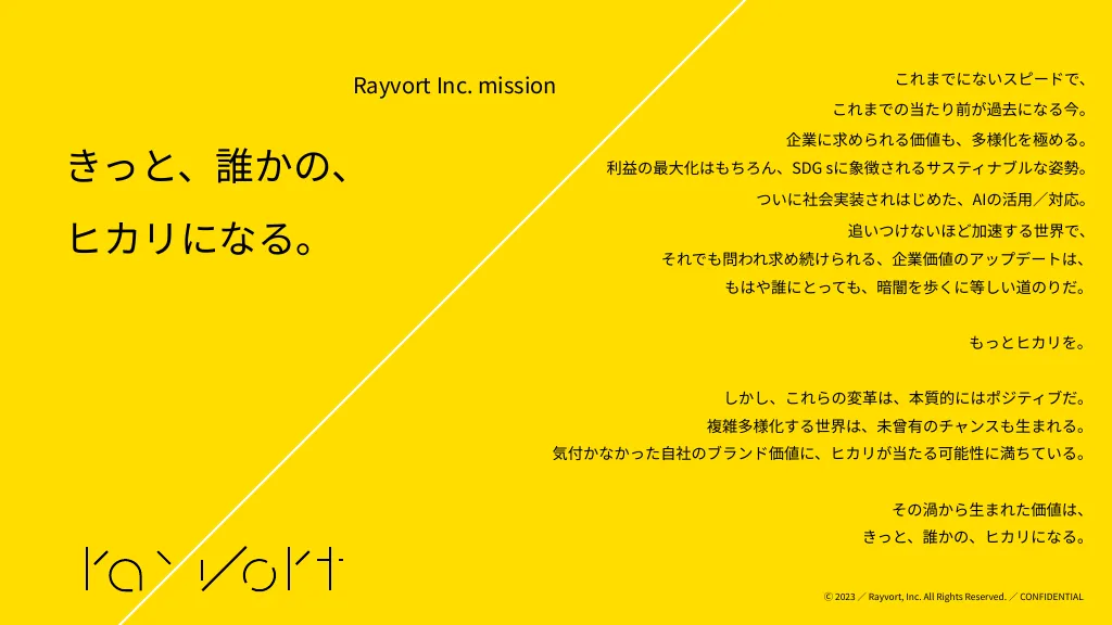 Rayvort Inc.／Company Deck