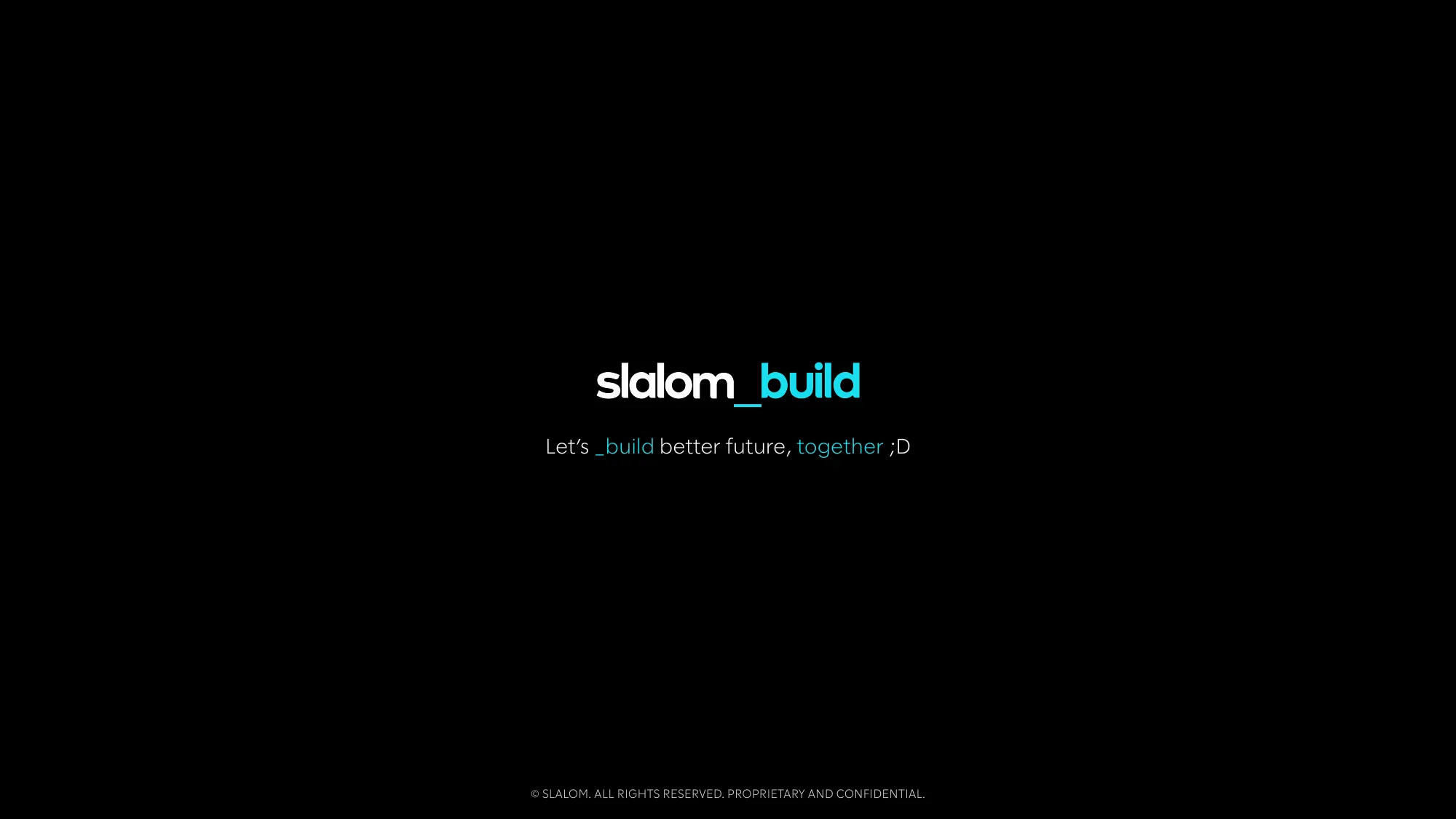 Slalom_build Introduction