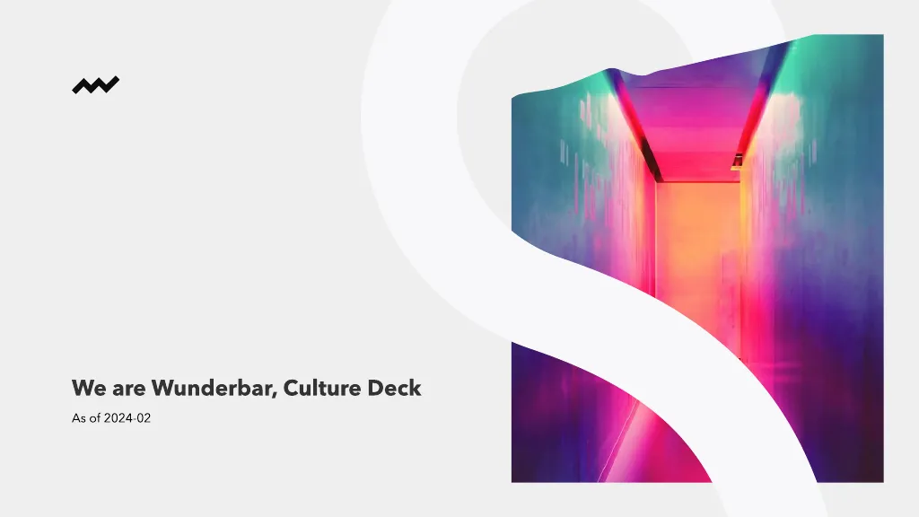 We are Wunderbar, Culture Deck Min