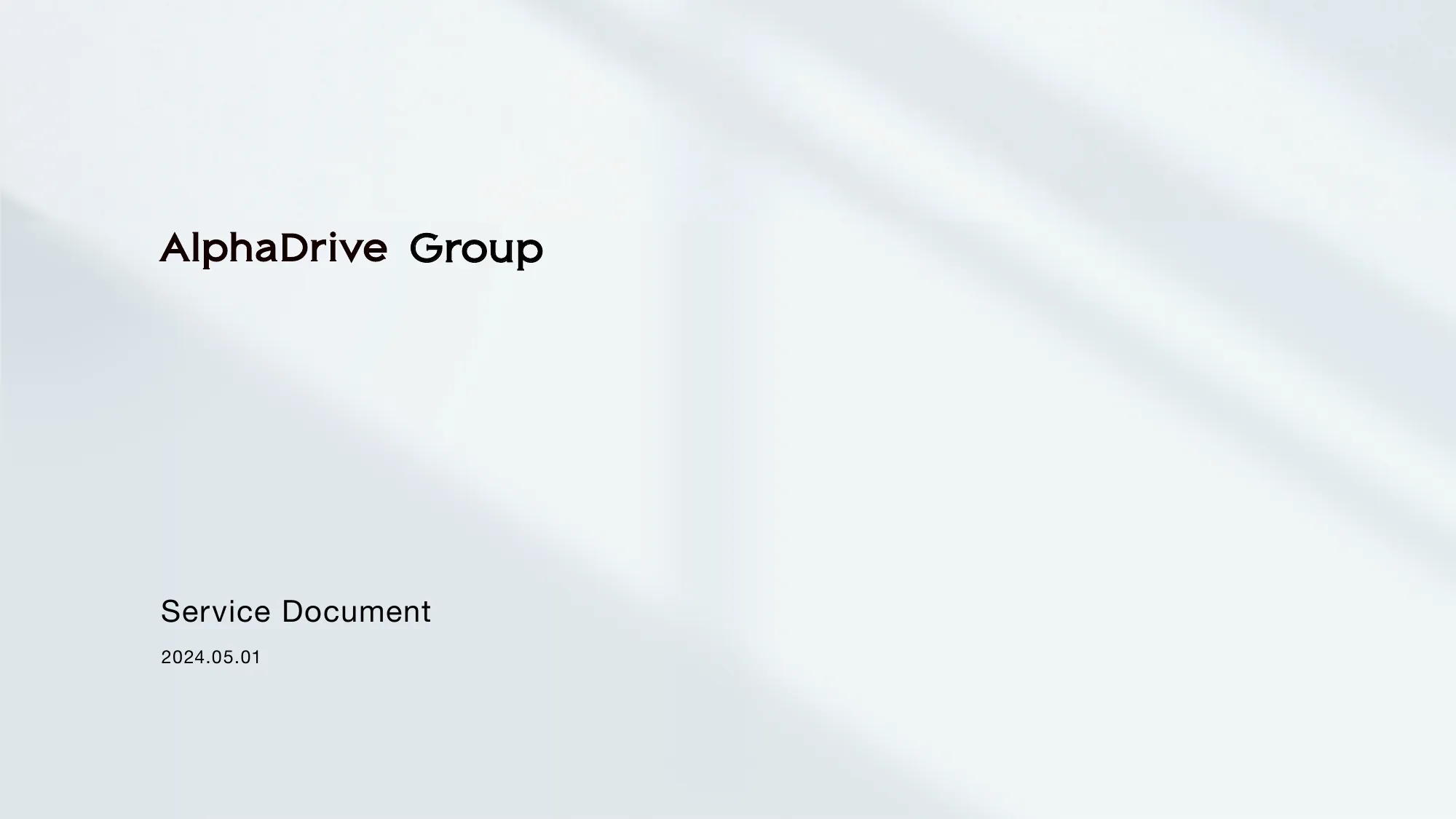 AlphaDrive Corporate Document