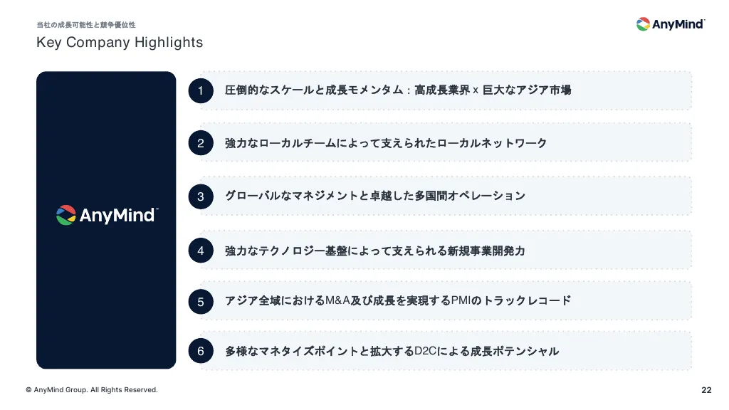 事業計画及び成長可能性に関する事項について｜AnyMind Group株式会社