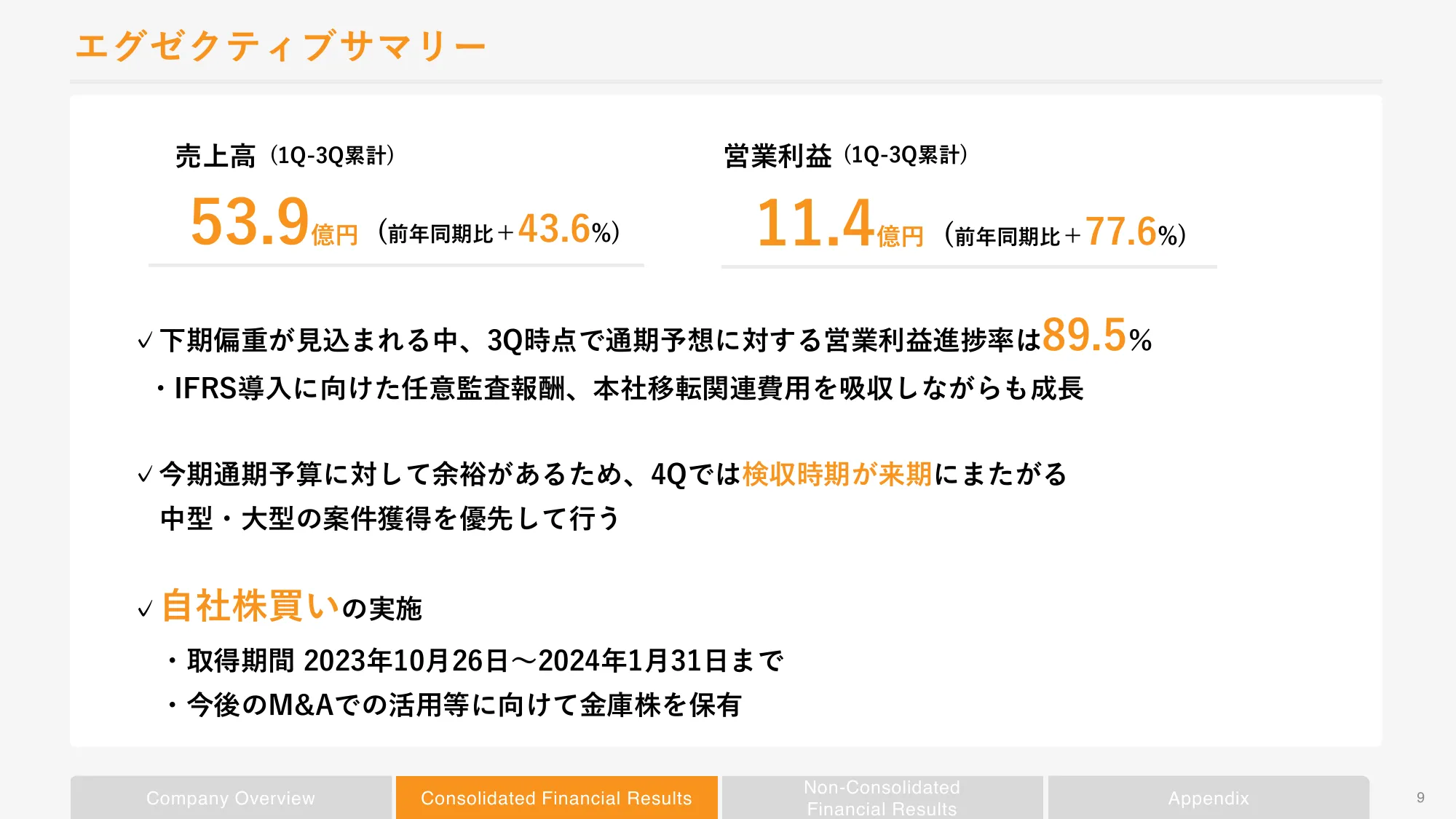 2024年2月期第3四半期決算補足説明資料｜株式会社ボードルア