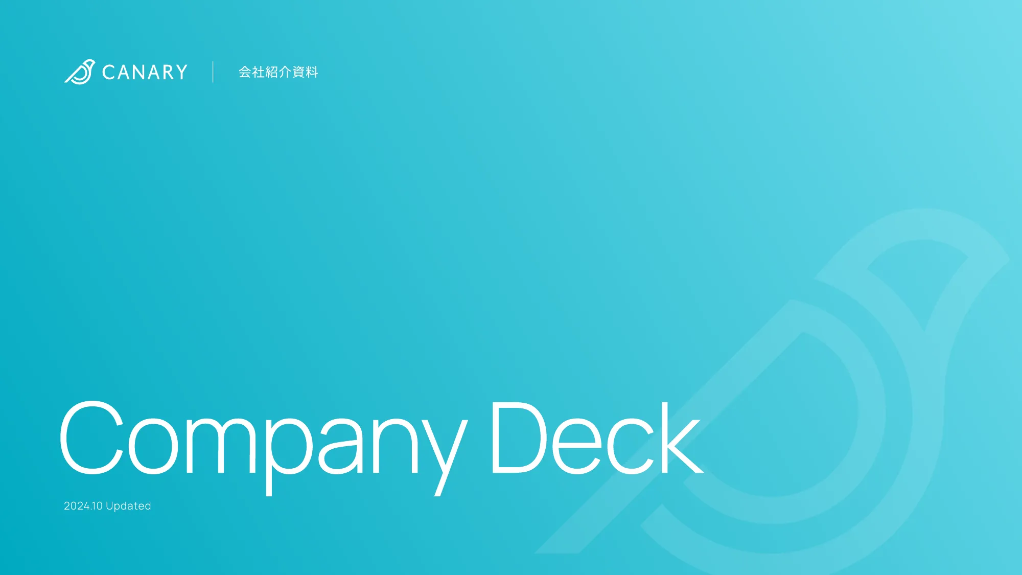 Canary Inc. Company Deck