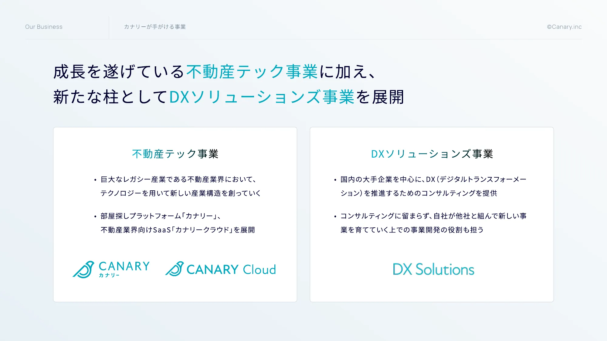 Canary Inc. Company Deck