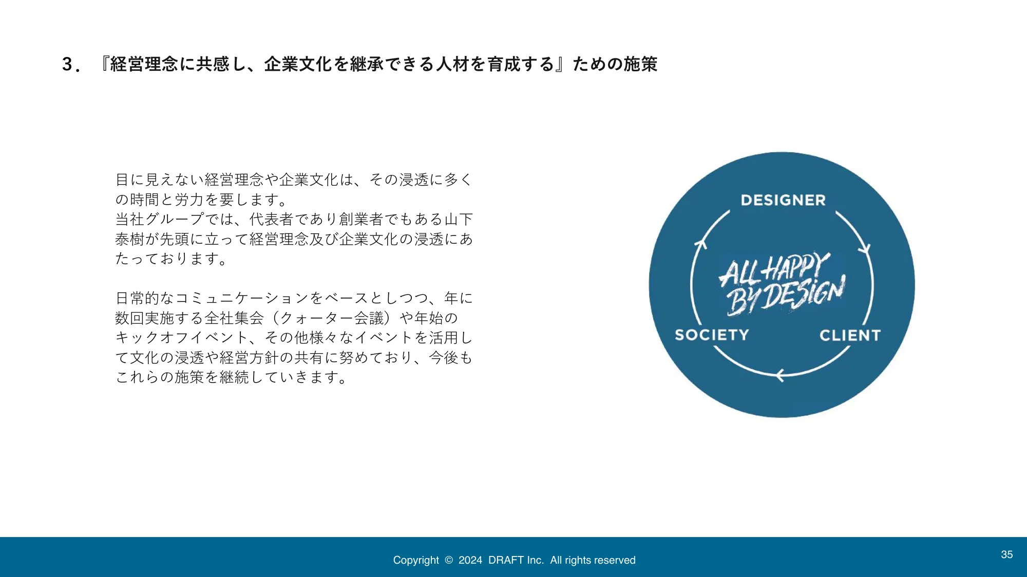 中期経営計画｜株式会社ドラフト