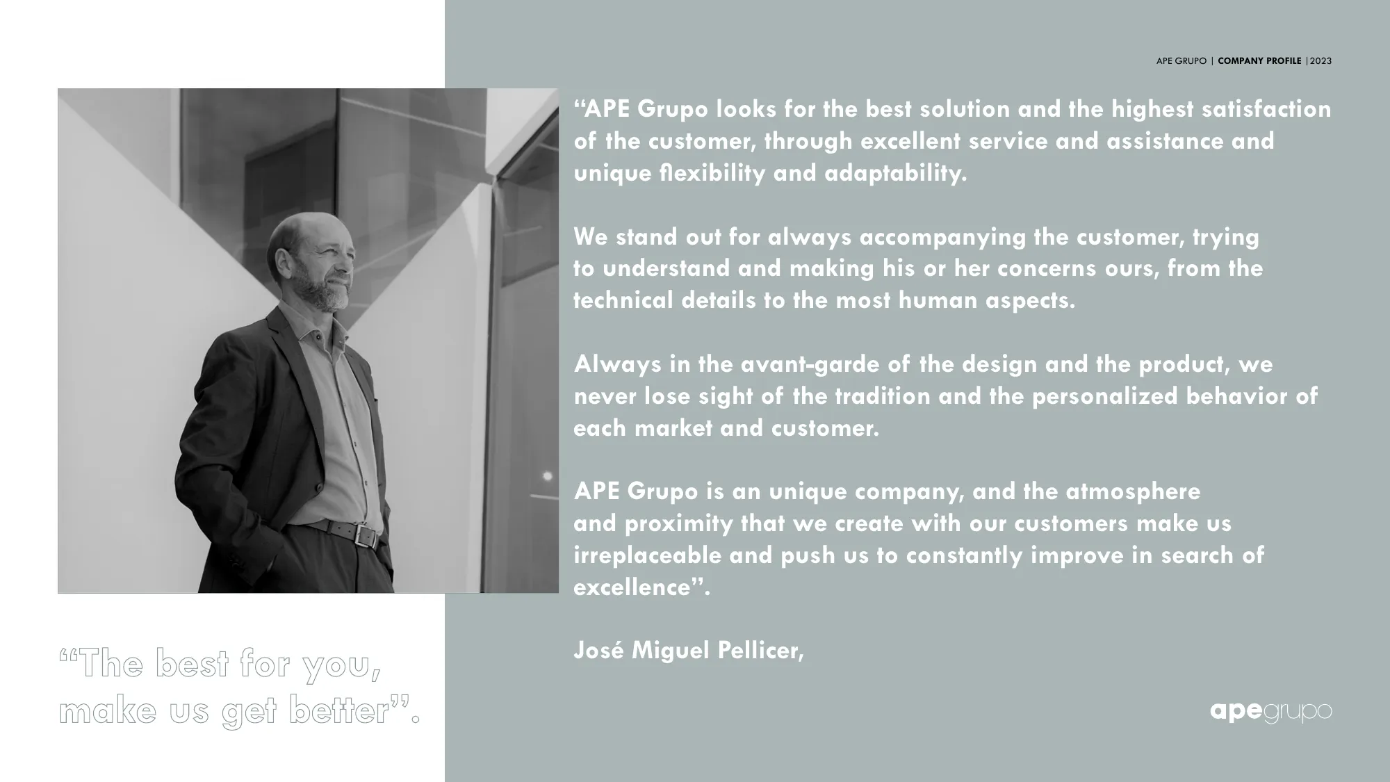 APE GRUPO | COMPANY PROFILE