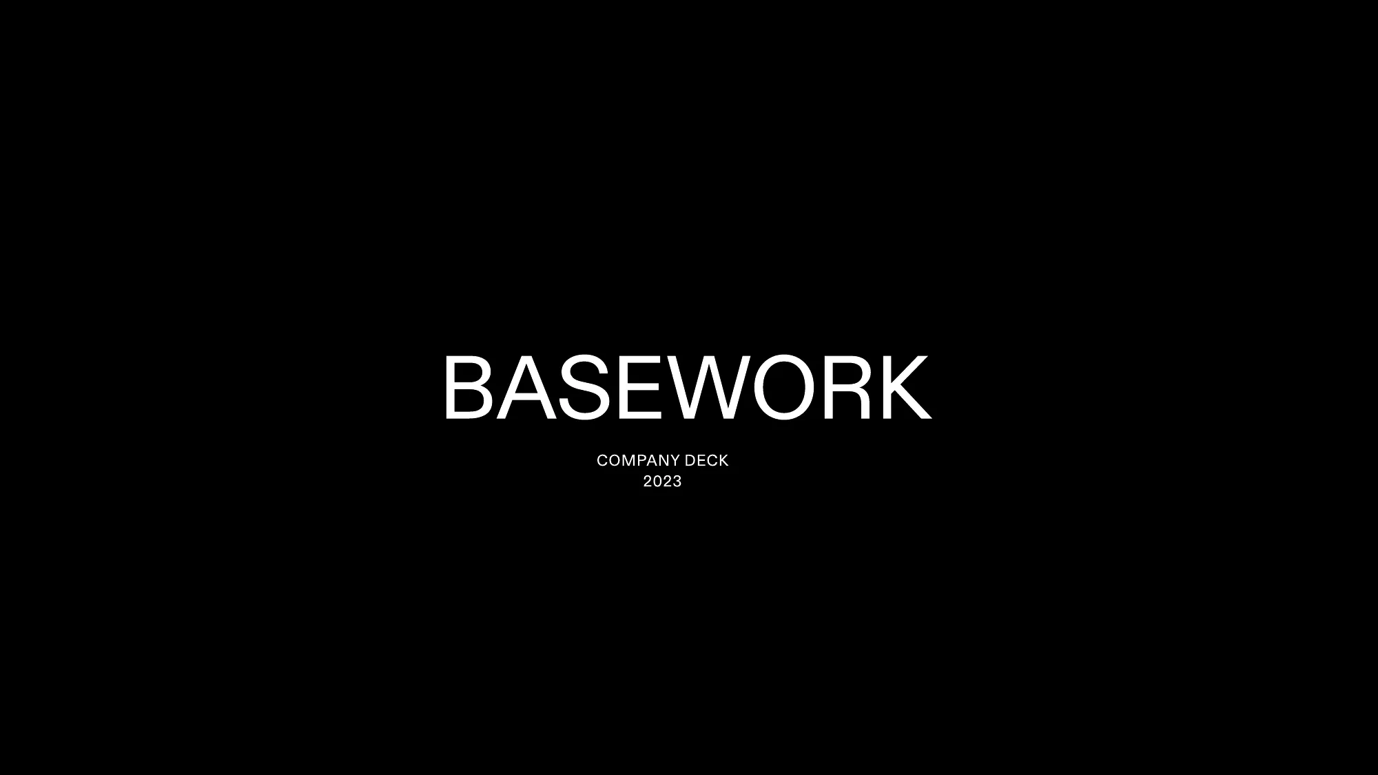 BASEWORK COMPANY DECK