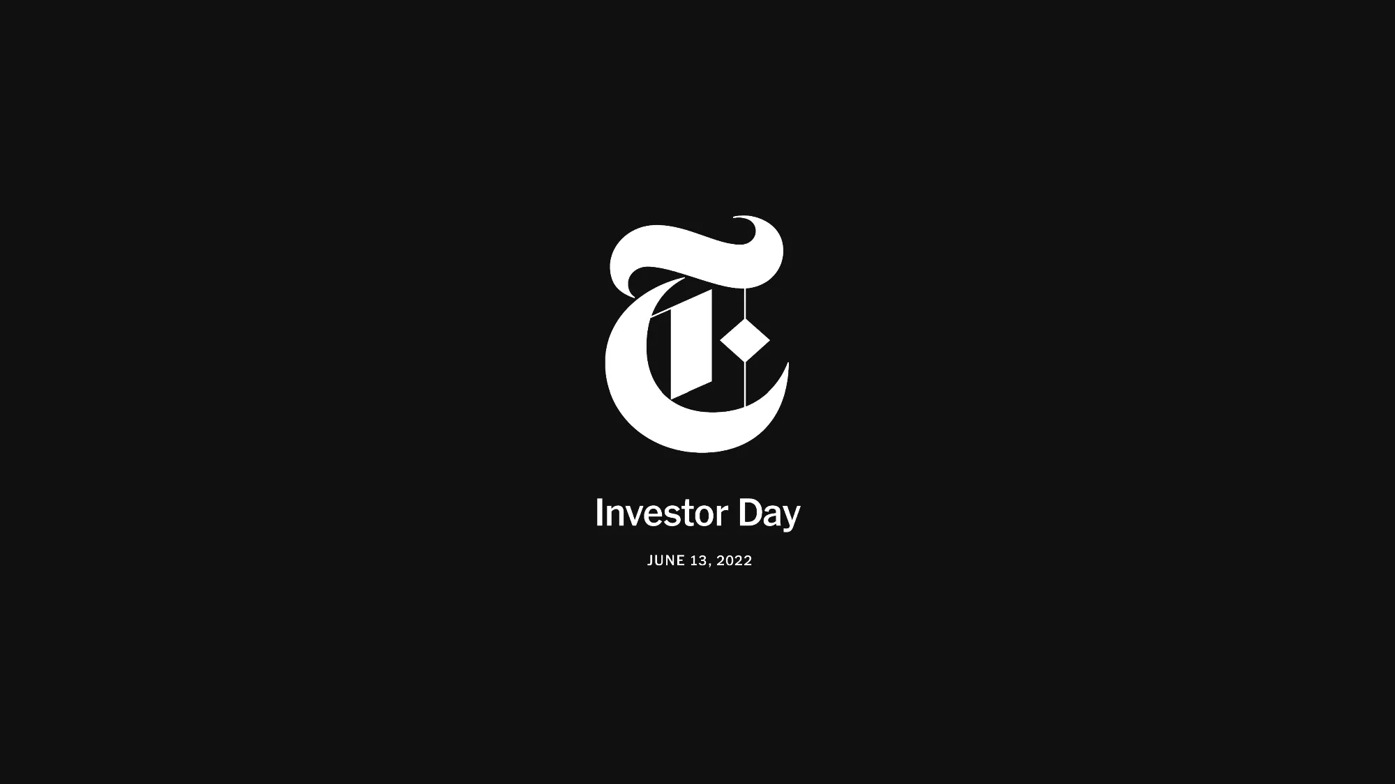 NYT Investor Day 2022