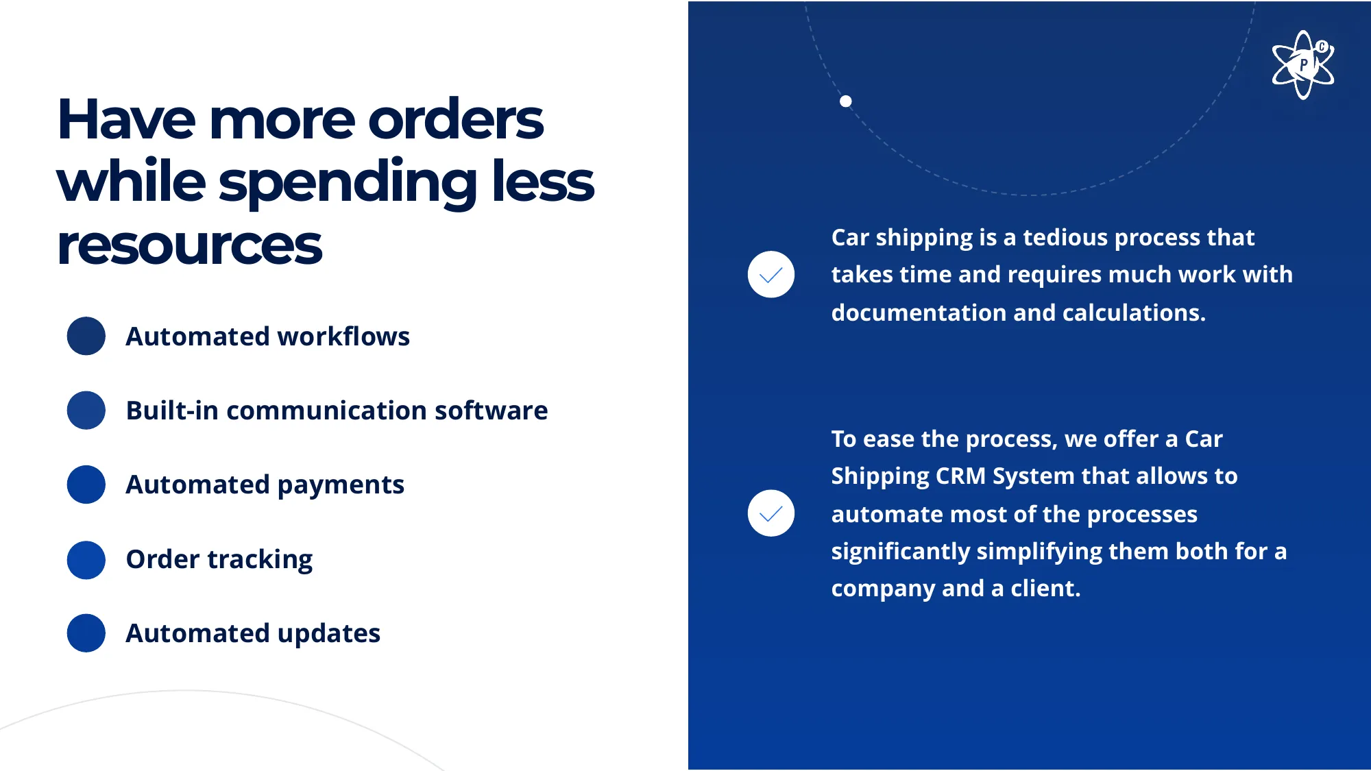 Car shipping CRM system | Powercode