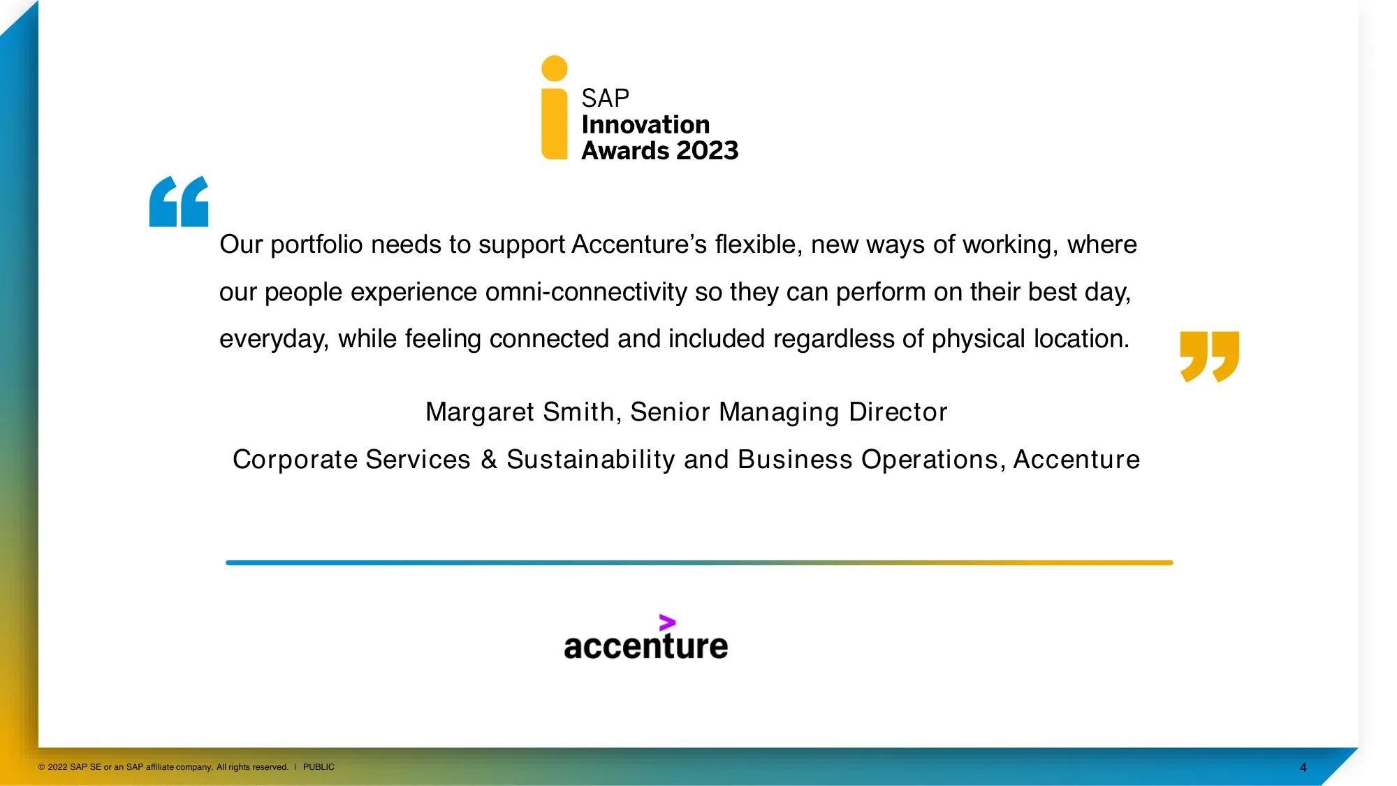 SAP Innovation Awards Entry Pitch Deck