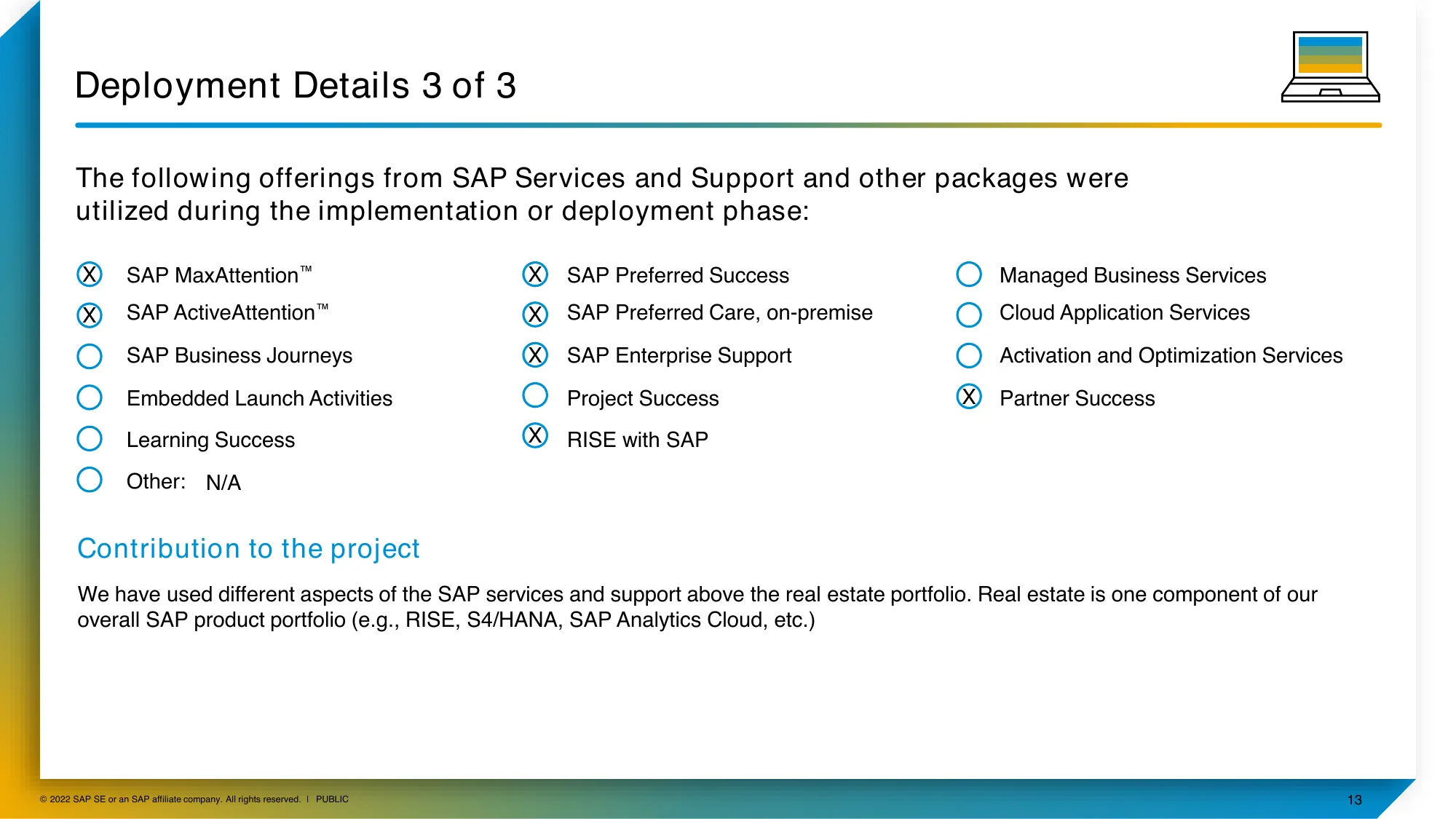 SAP Innovation Awards Entry Pitch Deck