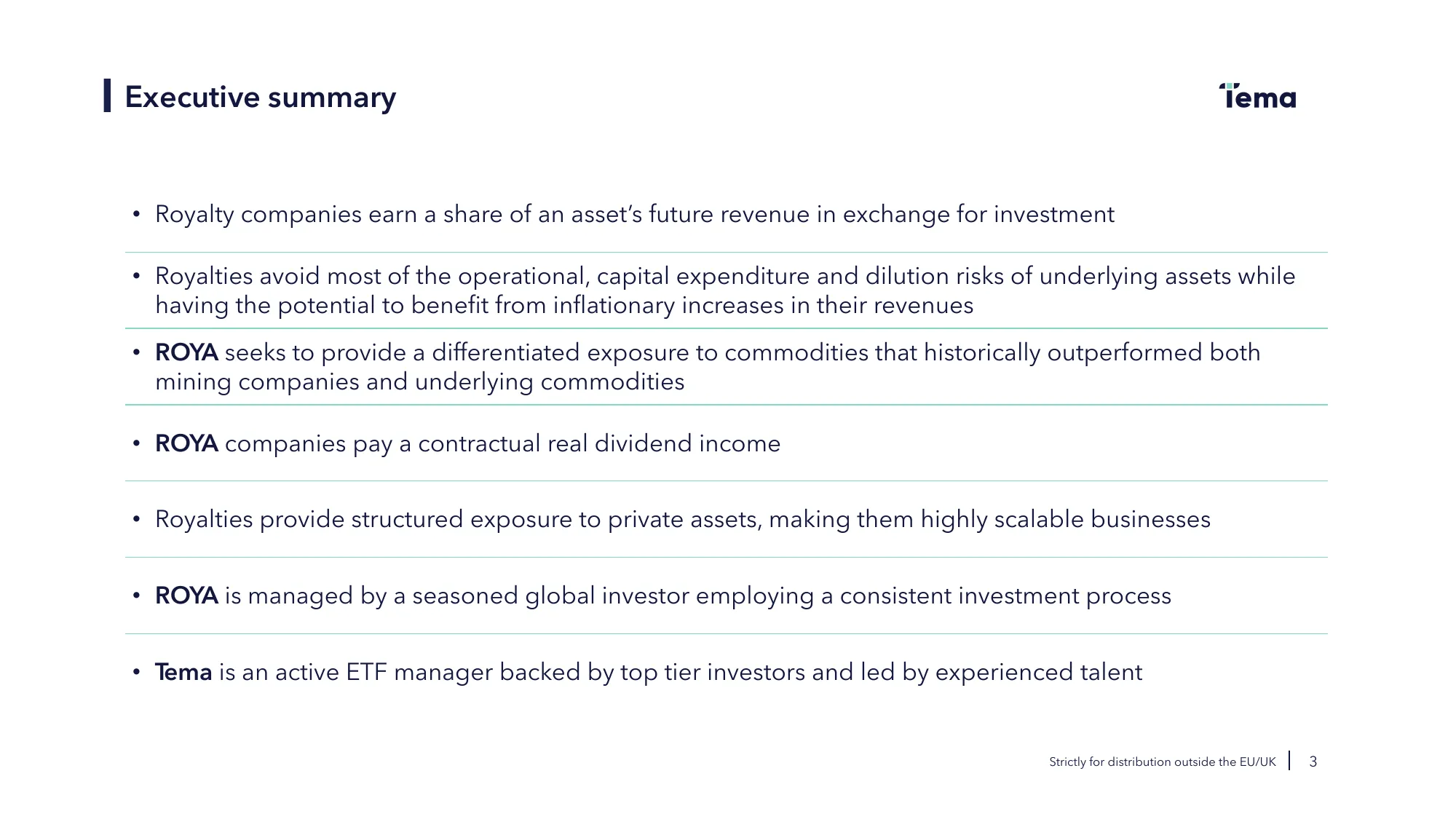 Tema ROYA ETF Investor Deck