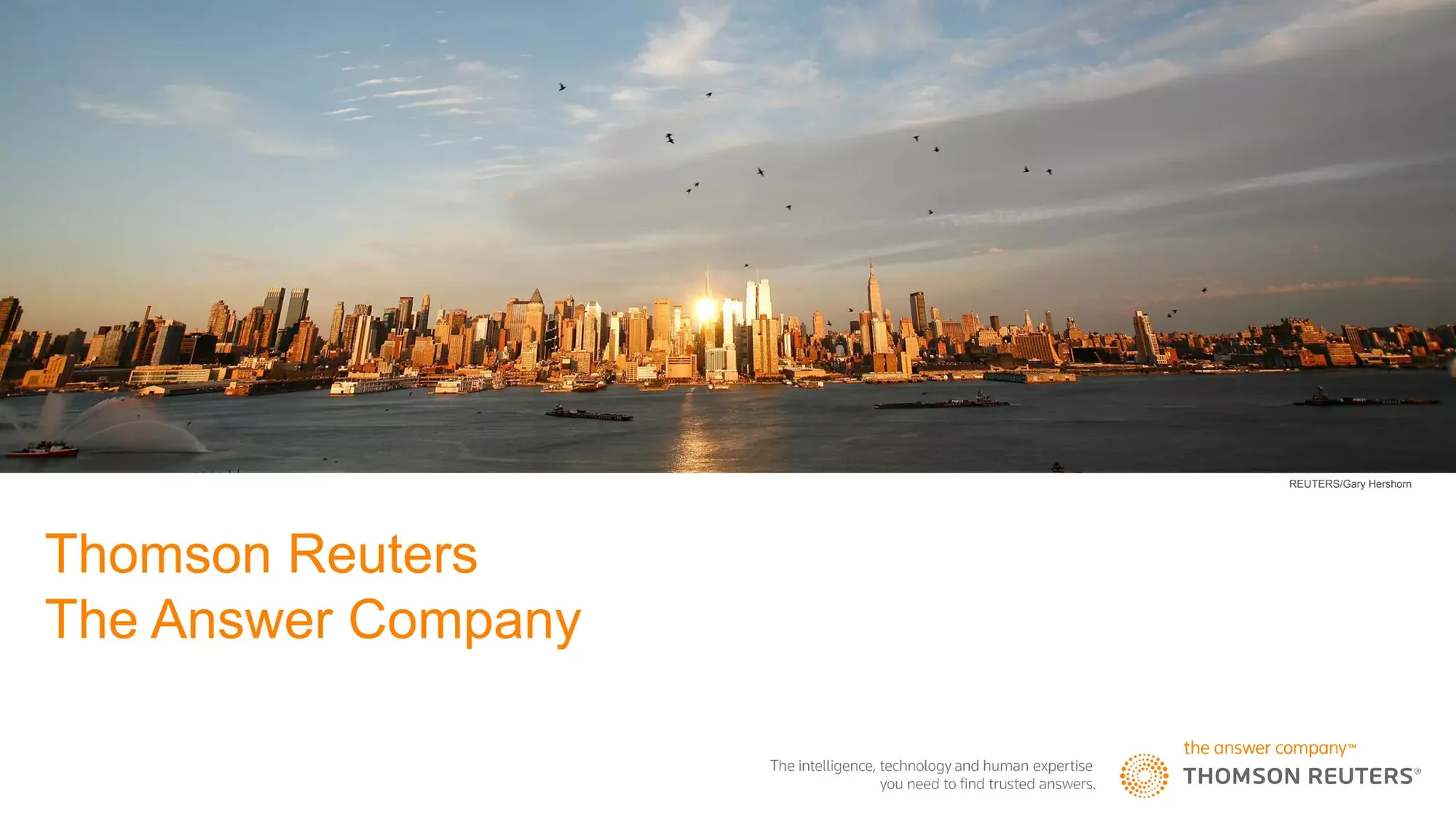 Thomson Reuters Company Overview Deck