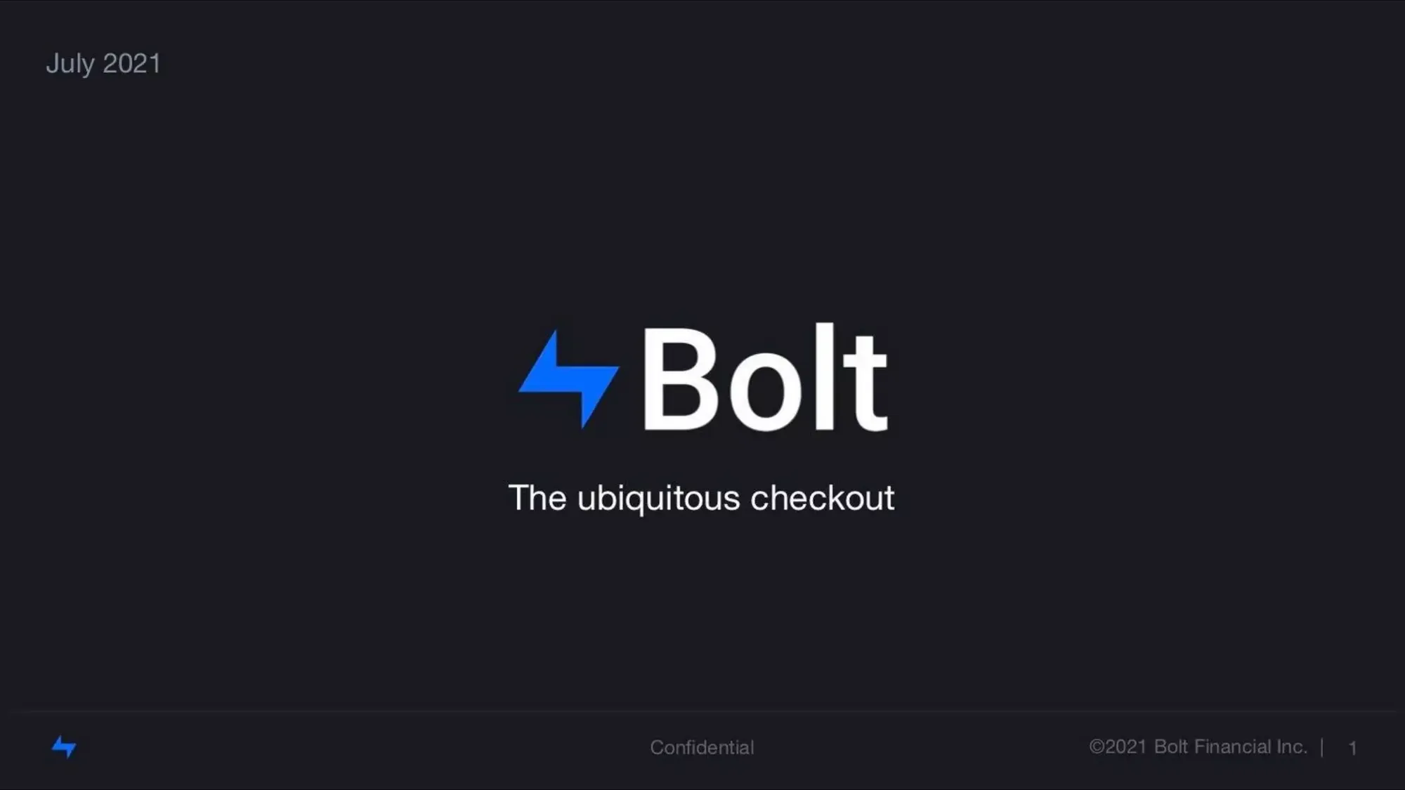 Bolt pitch deck $393M Series D, $6B+ valuation