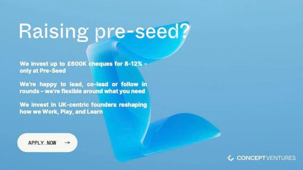 Pre-seed fund Concept Ventures's £50M LP pitch deck