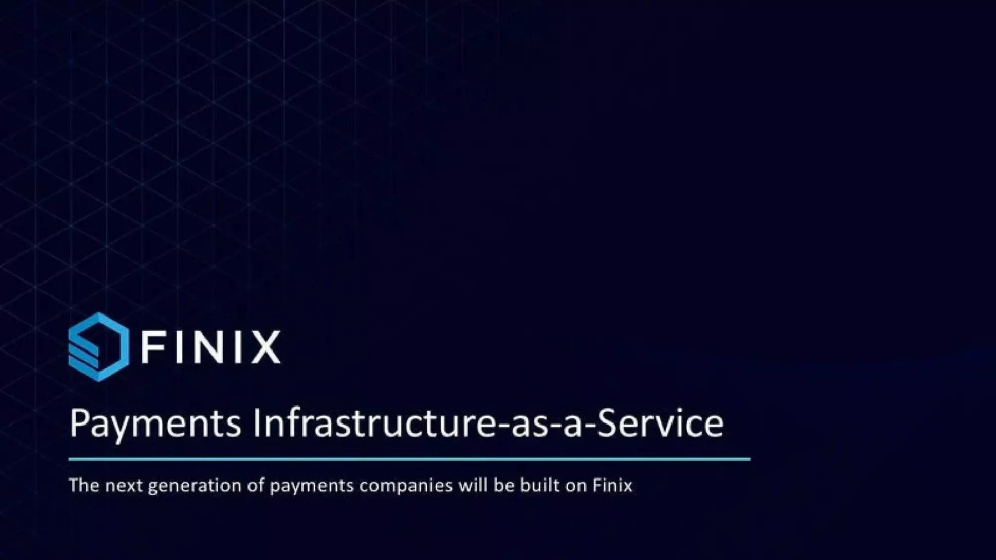 Finix Payments Pitch Deck