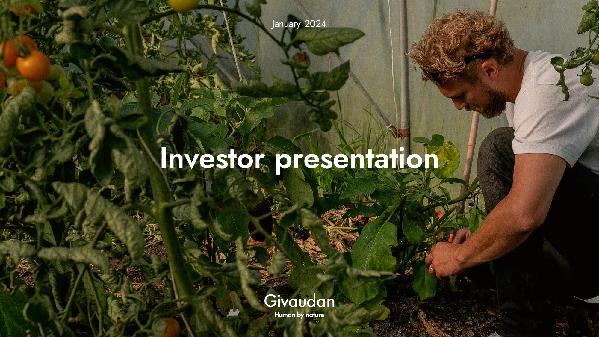 Investor presentation - January 2024 | Givaudan