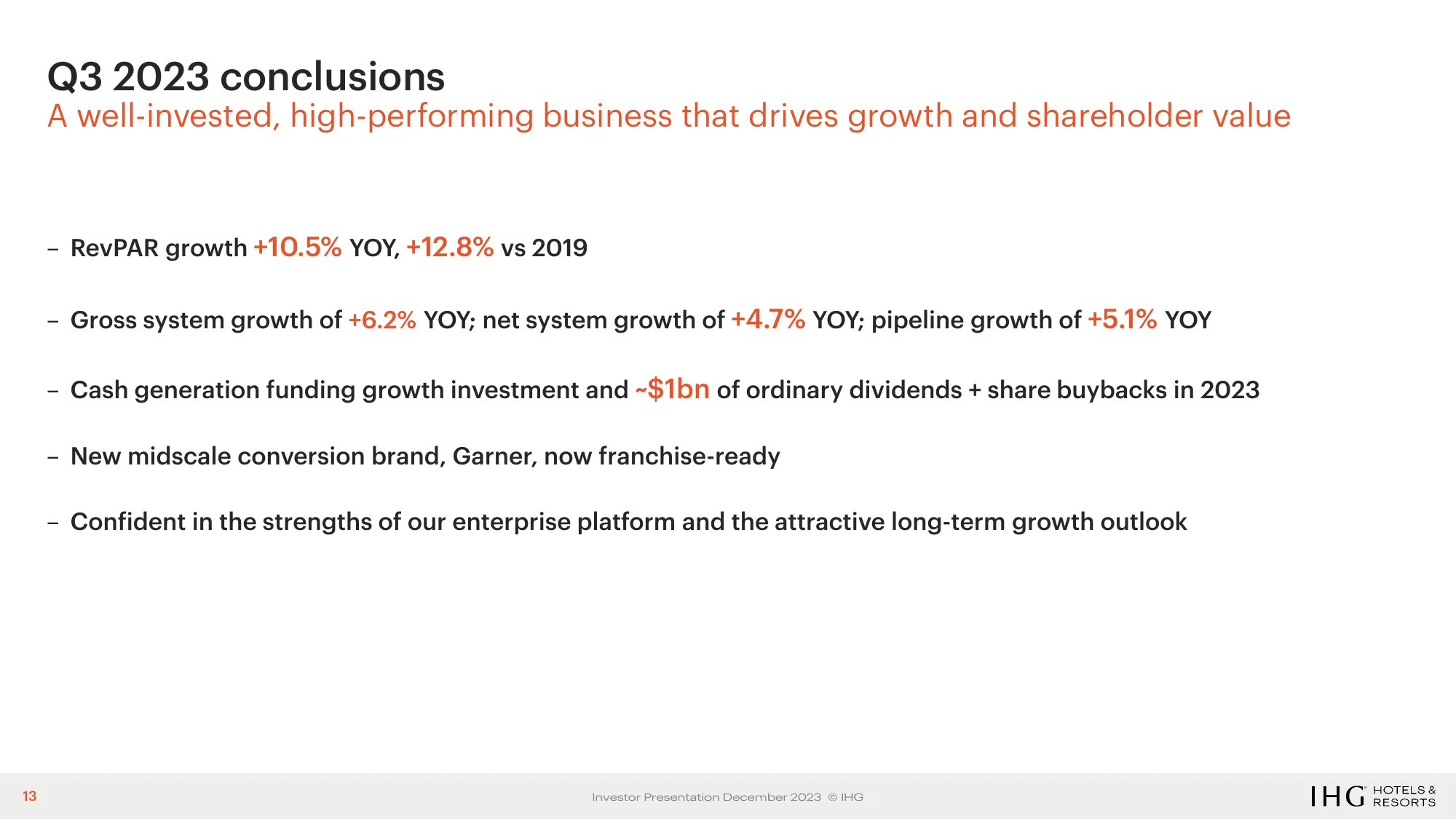 IHG Investor Deck