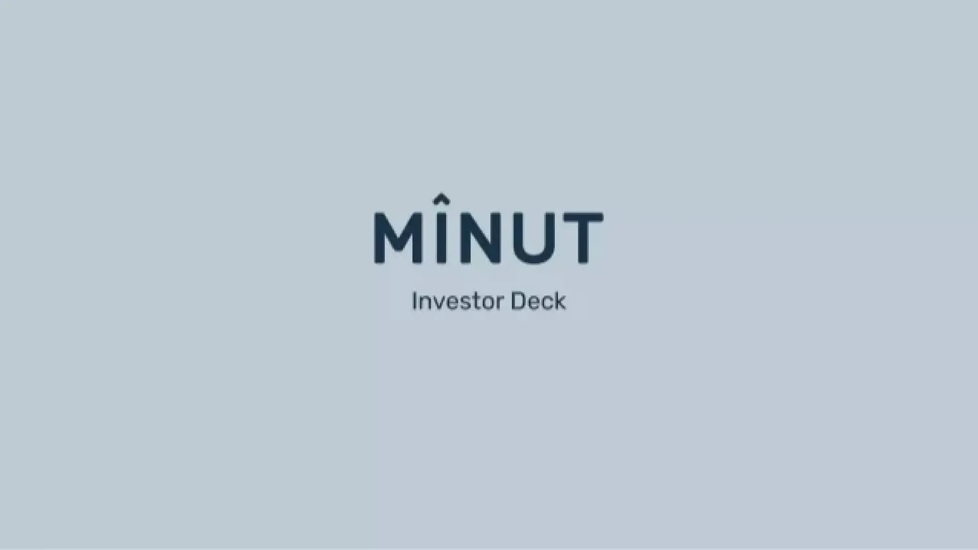 Minut Investor Deck