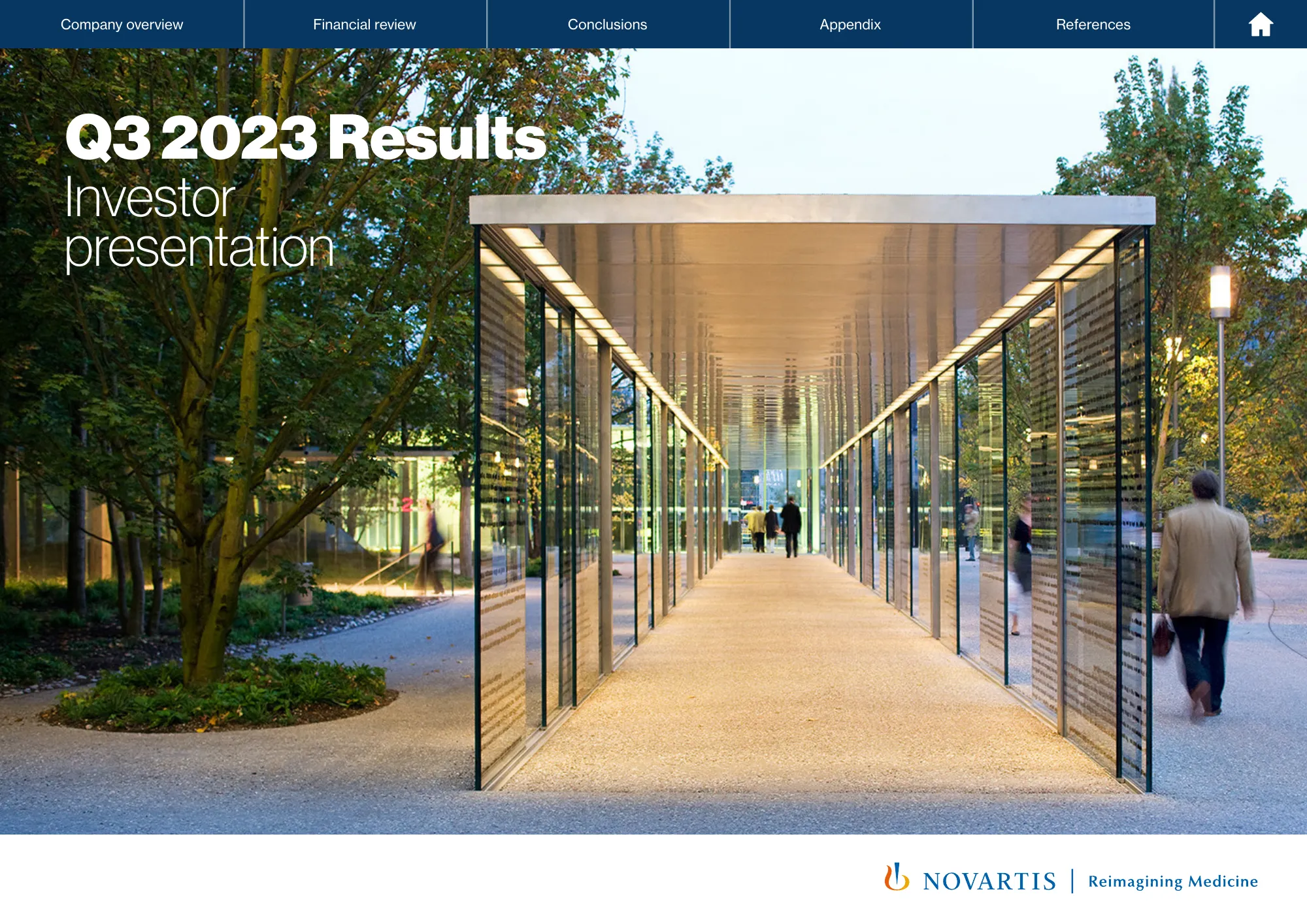 q3 2023 results investor presentation | novartis