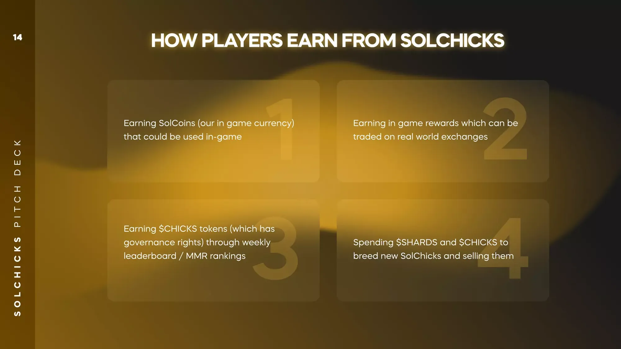 SolChicks pitch deck $77M for blockchain gaming