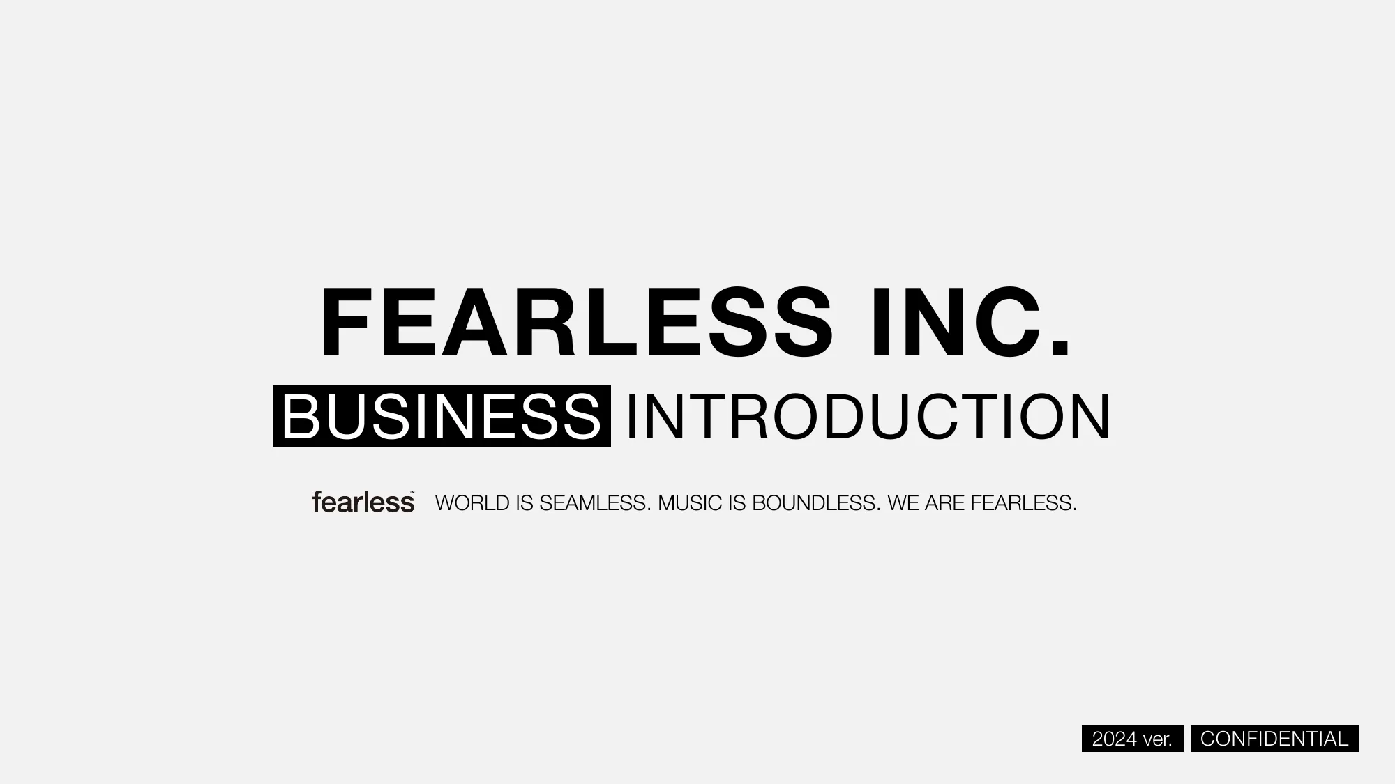 fearless Inc.｜Business Introduction