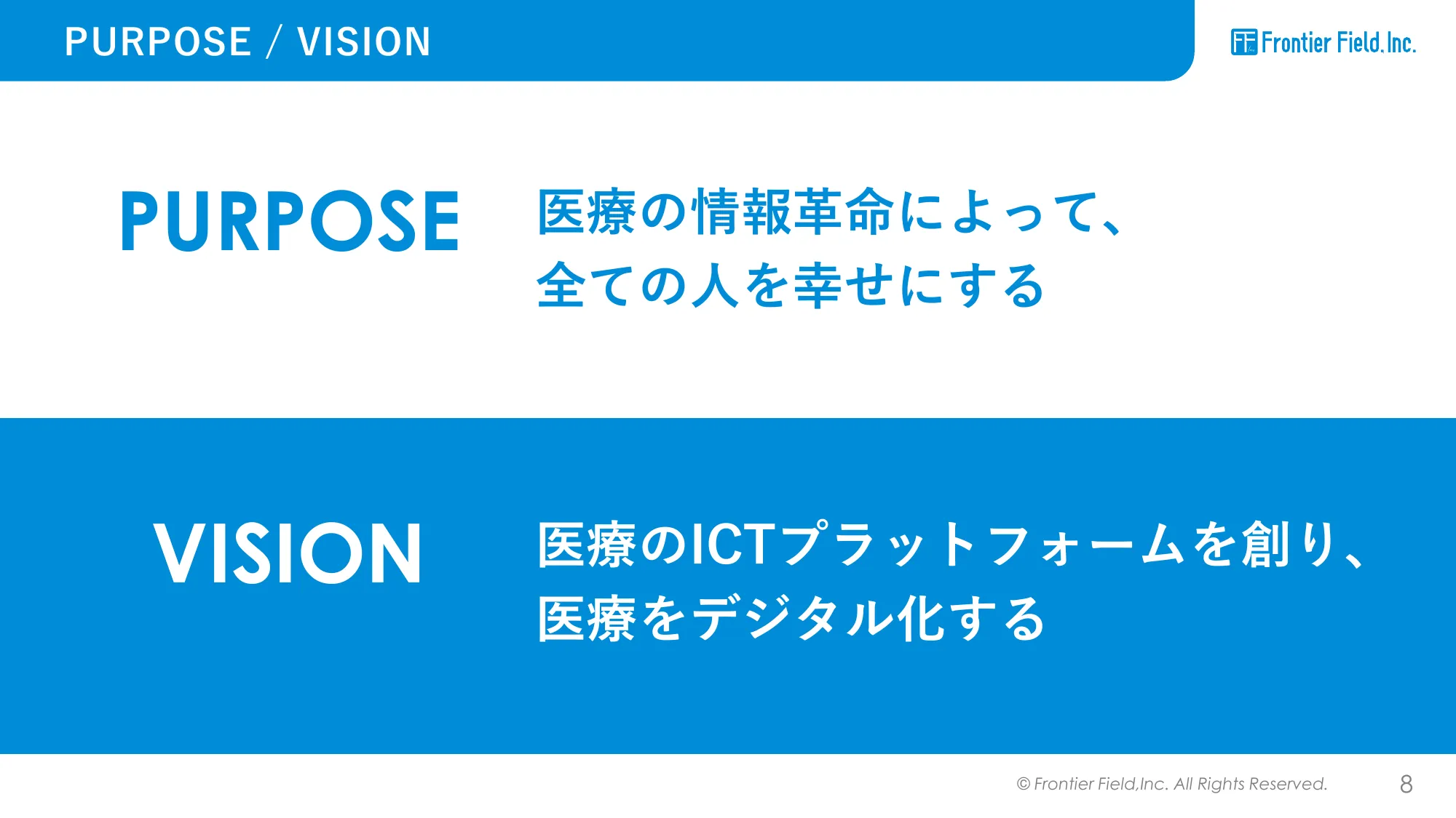 株式会社フロンティア・フィールド 会社紹介資料