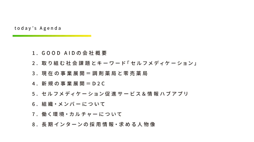 GOOD AID株式会社 採用ピッチ資料