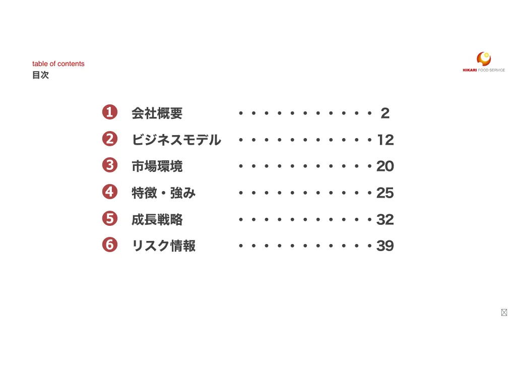 光フードＳ：事業計画及び成長可能性に関する事項