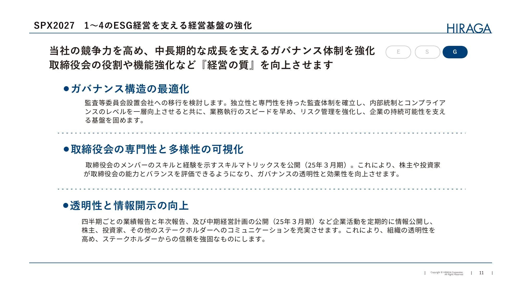 中期経営計画2027｜株式会社平賀