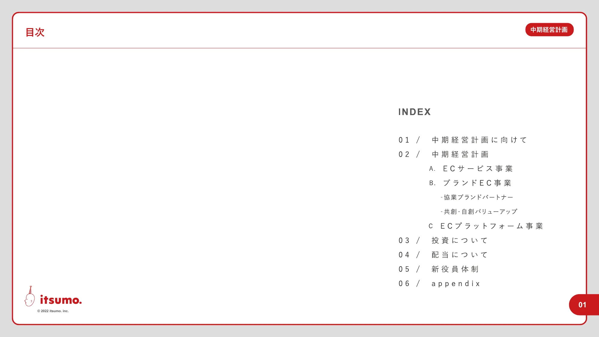 中期経営計画｜株式会社いつも