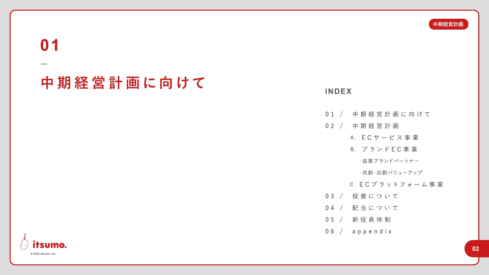 中期経営計画｜株式会社いつも