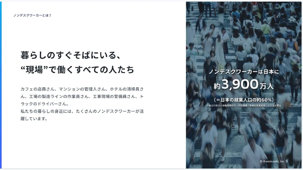 株式会社カミナシ 会社紹介資料 / カルチャーデック