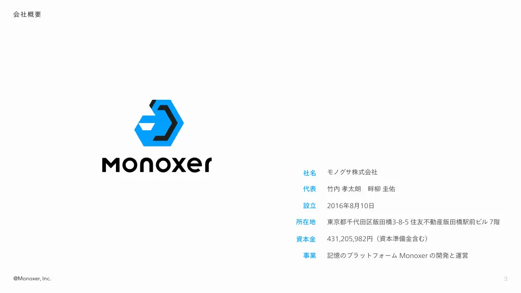 Monoxer, Inc. 採用資料｜モノグサ株式会社