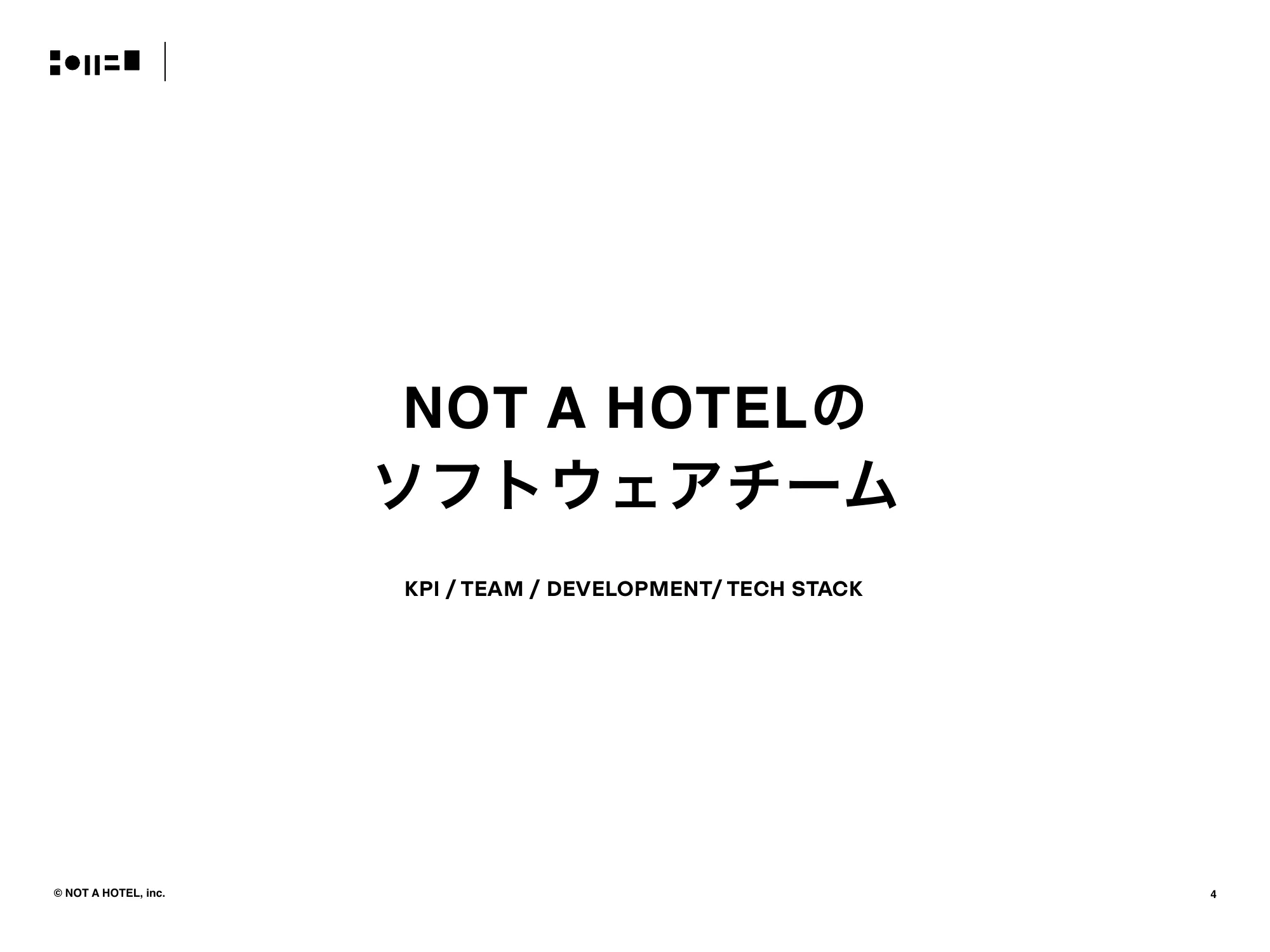 NOT A HOTEL SOFTWARE DECK