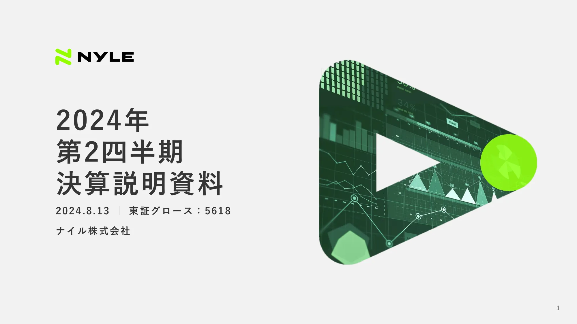 2024年第2四半期 決算説明資料｜ナイル株式会社