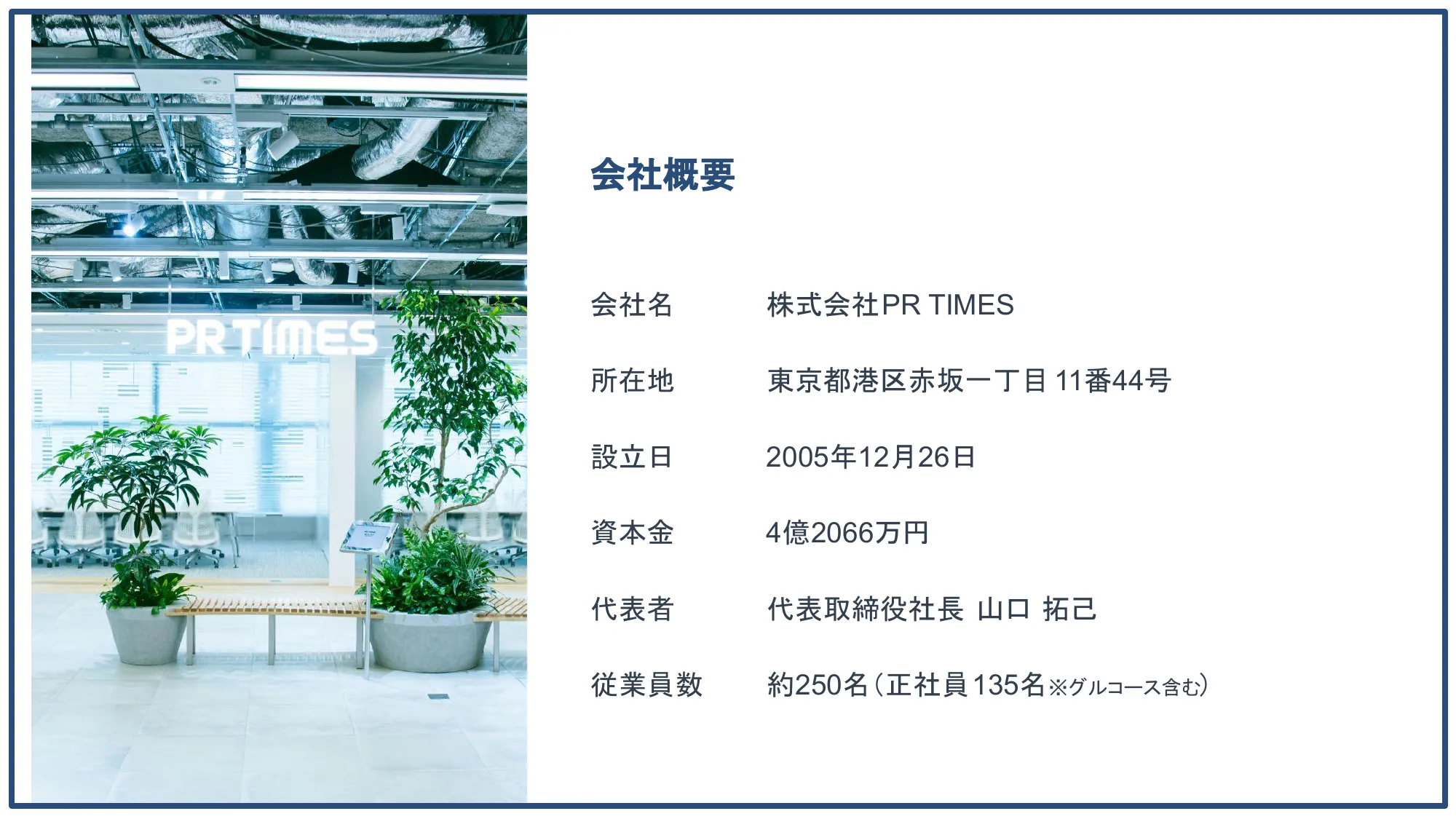 PR TIMES会社紹介資料