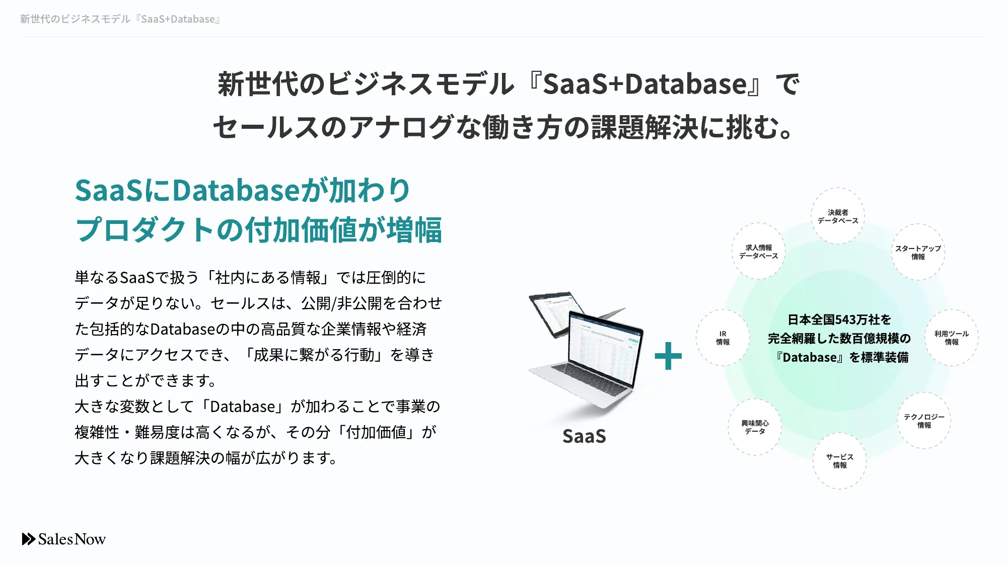 株式会社SalesNow Company Deck