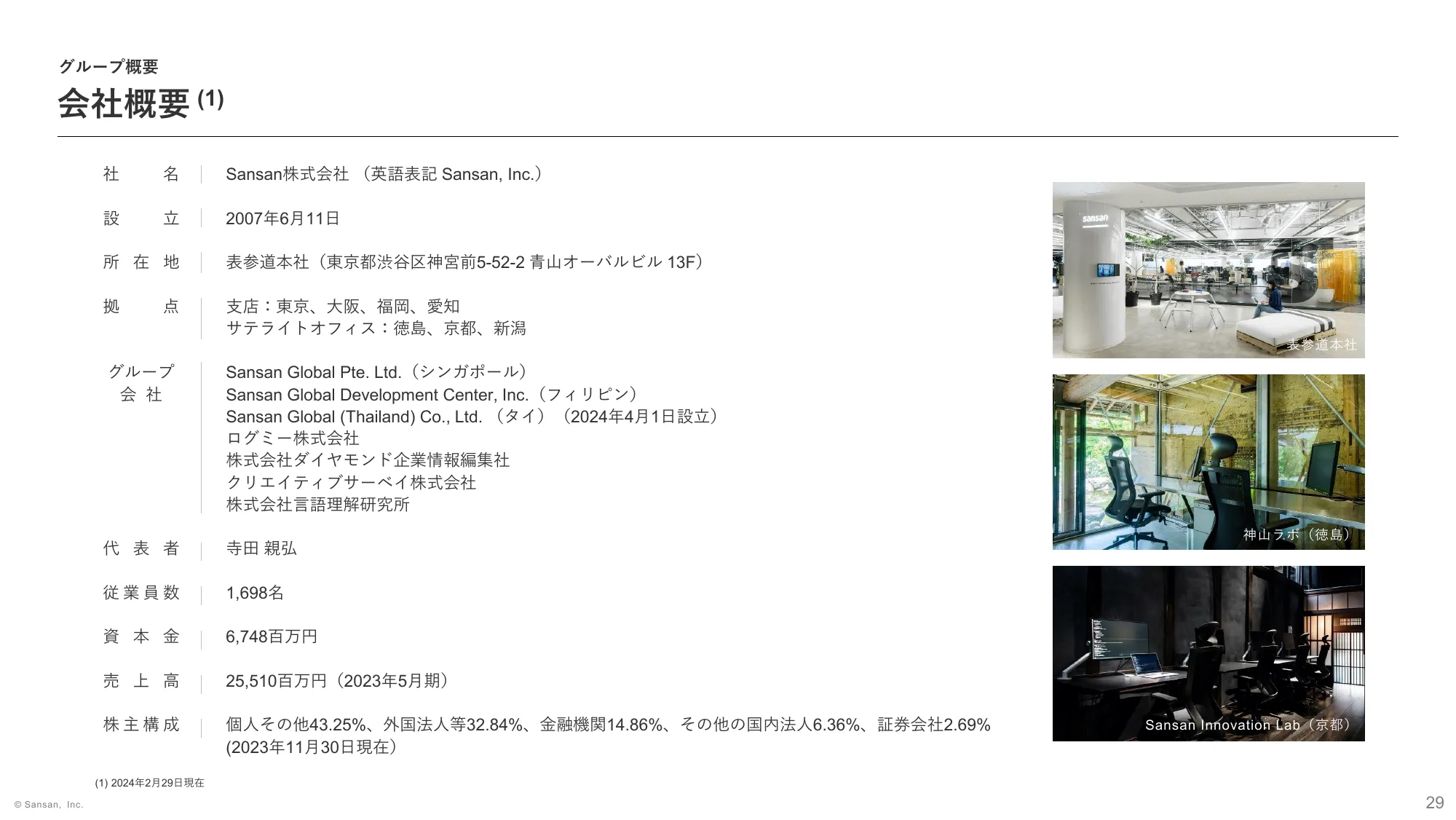 2024年5月期 第3四半期 決算説明資料｜Sansan株式会社